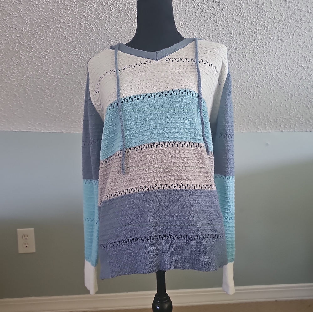 Knit Sweater with hoodie